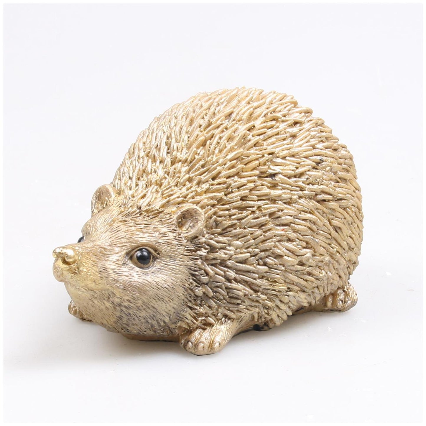 Farmwood animales erizo grande dorado 15x12x11cm