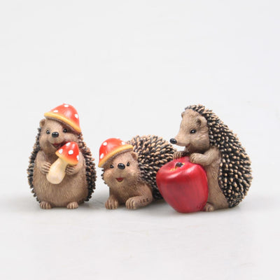 Farmwood animals egel met paddenstoel 6cm