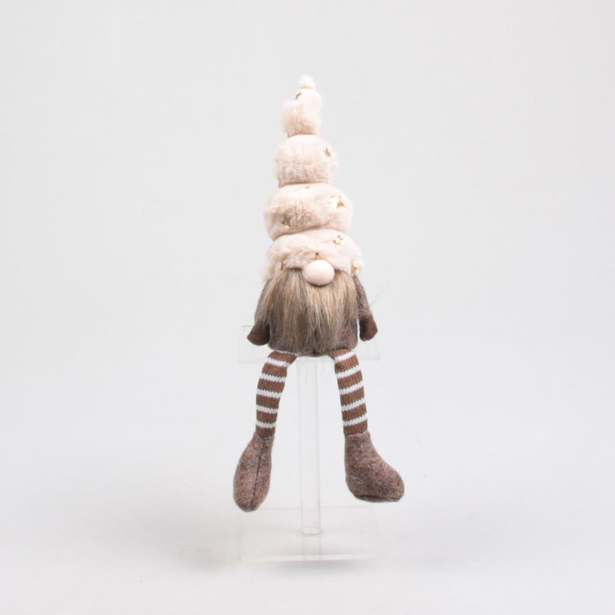 Seeason inspired decorations gnome toby with dangling legs 7x7x33cm