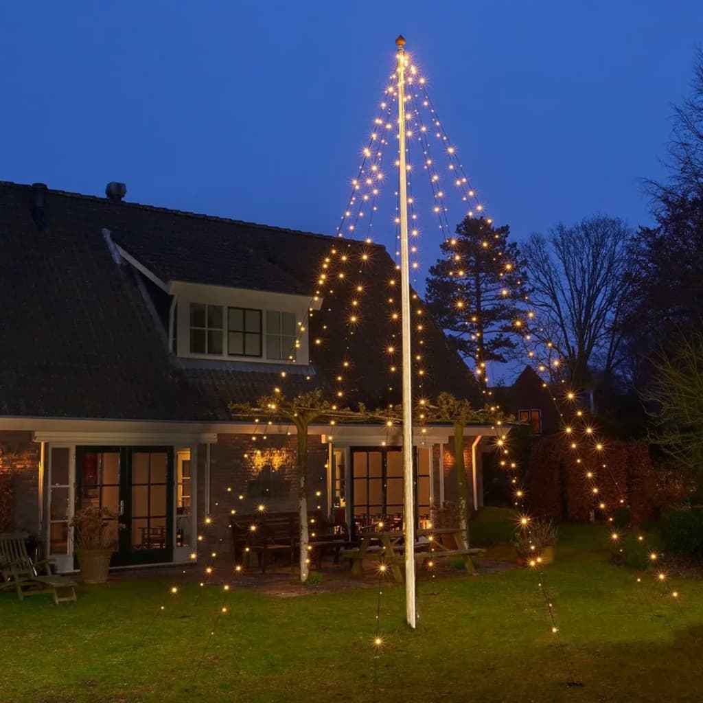 Ambiance Ambiamiento de las luces navideñas para la bandera con 192 LED 208 cm