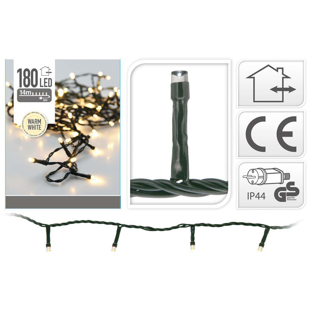 S.I.A. S.I.A. Luci di Natale 13,5 m 180 Luci a LED IP44