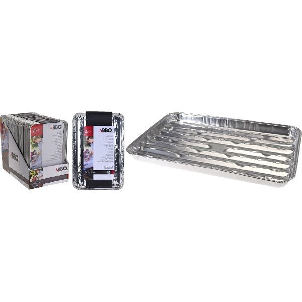 Escamas de parrilla de aluminio básicas BBQ Set 4 piezas