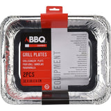 Bbq aluminium grillbak 32x26x6 cm 2 stuks - afbeelding 1