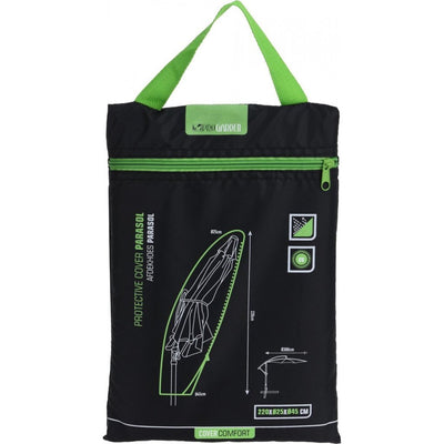 Copertura per ombrellone galleggiante da giardino Pro 25x220x45 cm nera