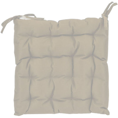 Cojín de silla básica 40x40x6 cm beige