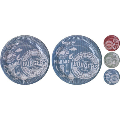 Piastre monouso di cartone di base 23 cm 10 pezzi