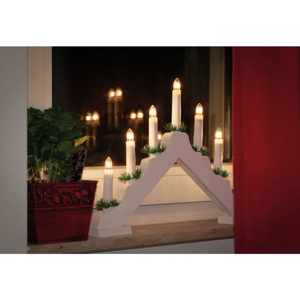 Ambiance Puente de vela de ambiente con 7 LED White