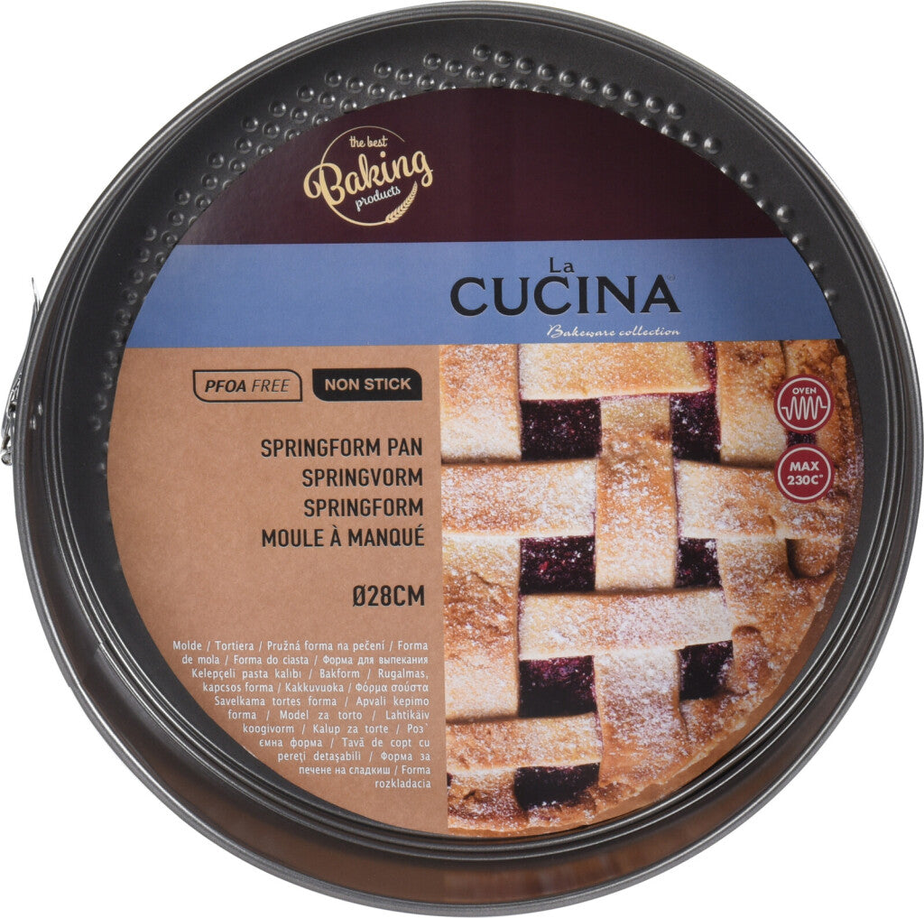Molde aro la cucina 28cm revestimiento antiadherente con borde extraíble