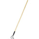 Azada de jardín pro 3 dientes 148 cm madera metal negro
