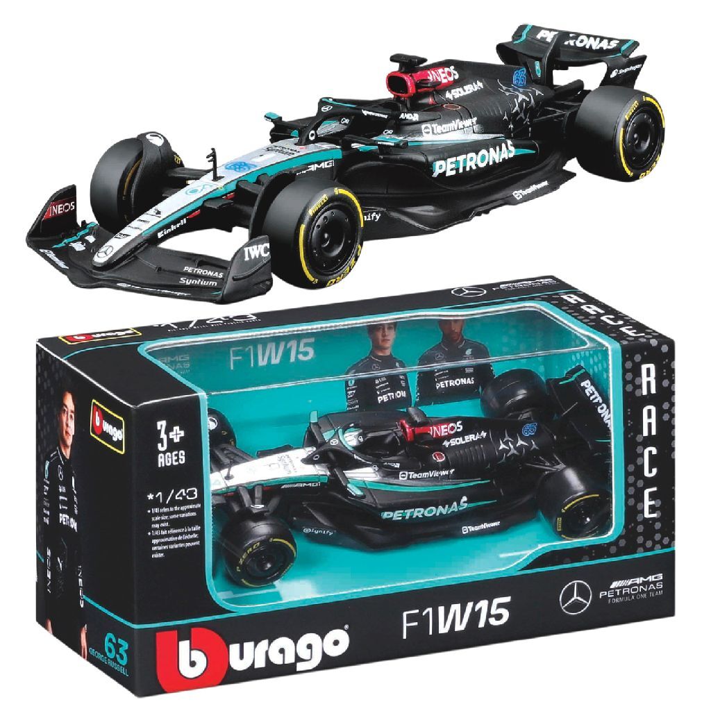 Bburago mercedes f1w15 russel 1:43