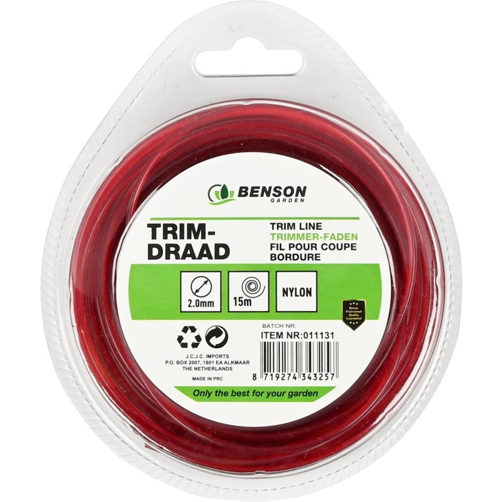Cable de adorno Benson 2 mm 15 m rojo