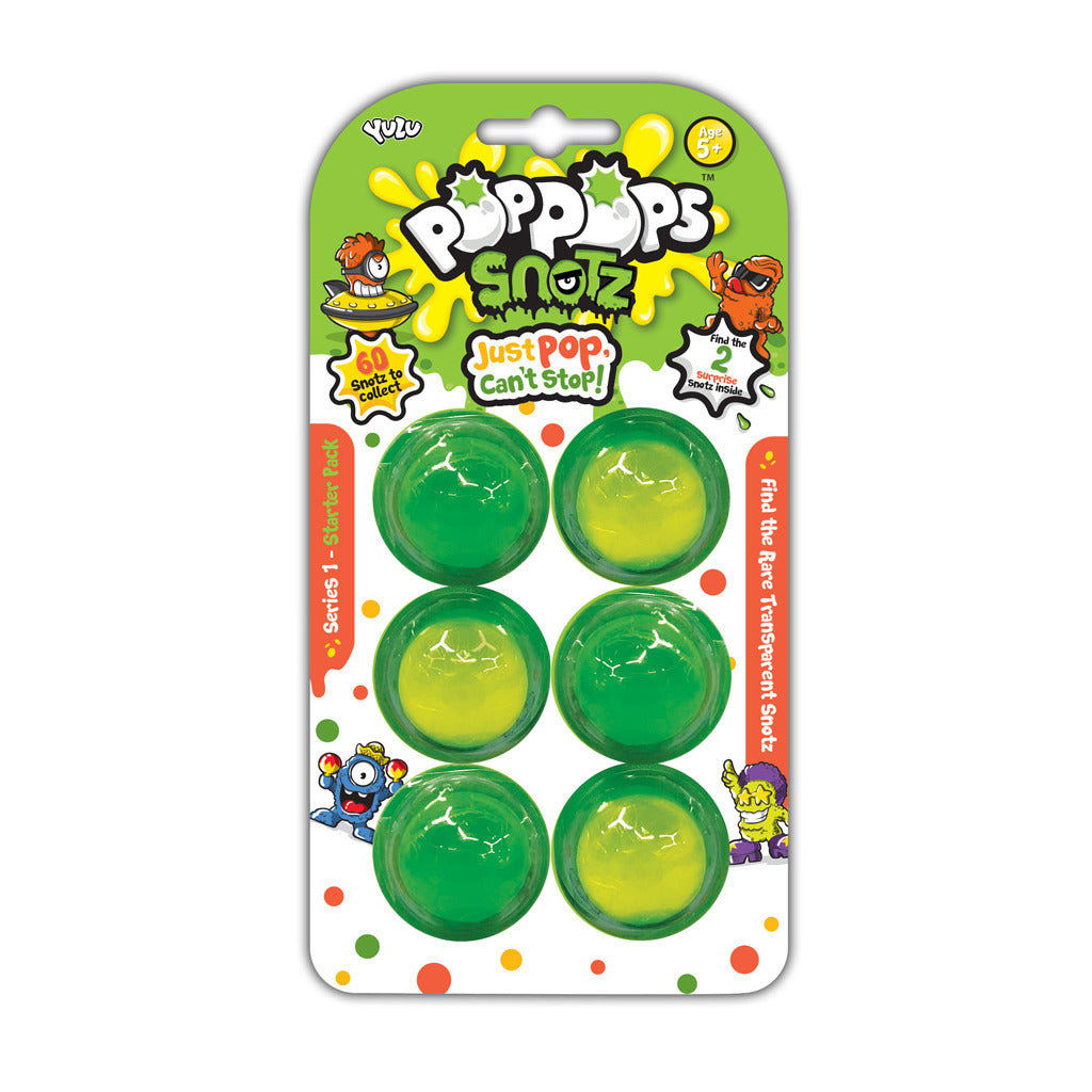 Yulu Yulu Poppops Snotz Serie 1 Set di avviamento 6 pezzi