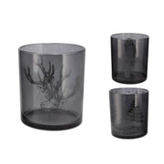 Theelichthouder jolly glas 7x7x8cm 3 assorti - afbeelding 2