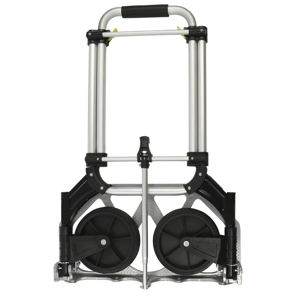 Proplus de equipaje plegable Trolley 70 kg de aluminio plateado negro