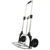 Proplus inklapbare bagagetrolley 70 kg aluminium zilver zwart