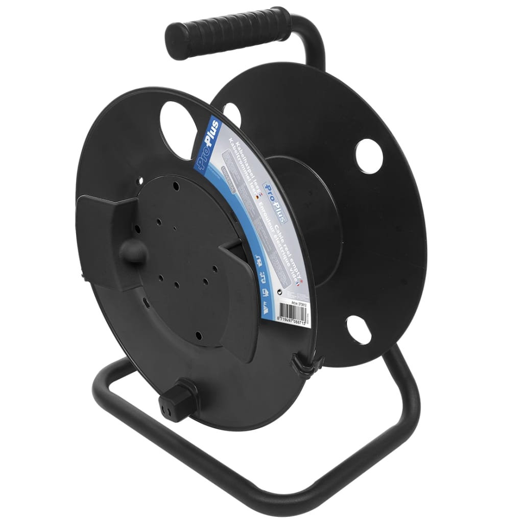 Proplus Cable Reel Plastic Negro