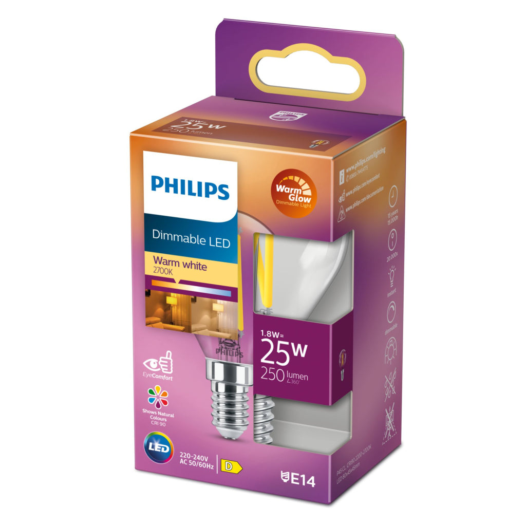 Philips LED 25W P45 E14 CL WGD90 SRT4 Iluminación