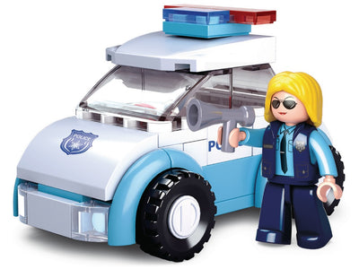Sluban Girls Dream Series M38-B0600B Police Donna con auto della polizia a 69 pezzi