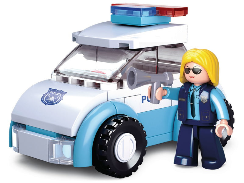 Sluban Girls Dream Series M38-B0600B Police Donna con auto della polizia a 69 pezzi