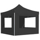 Vidaxl PartyTent pieghevole con pareti 3x3 m Antracite in alluminio