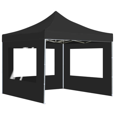 Vidaxl PartyTent plegable con paredes de 3x3 m de aluminio antracita