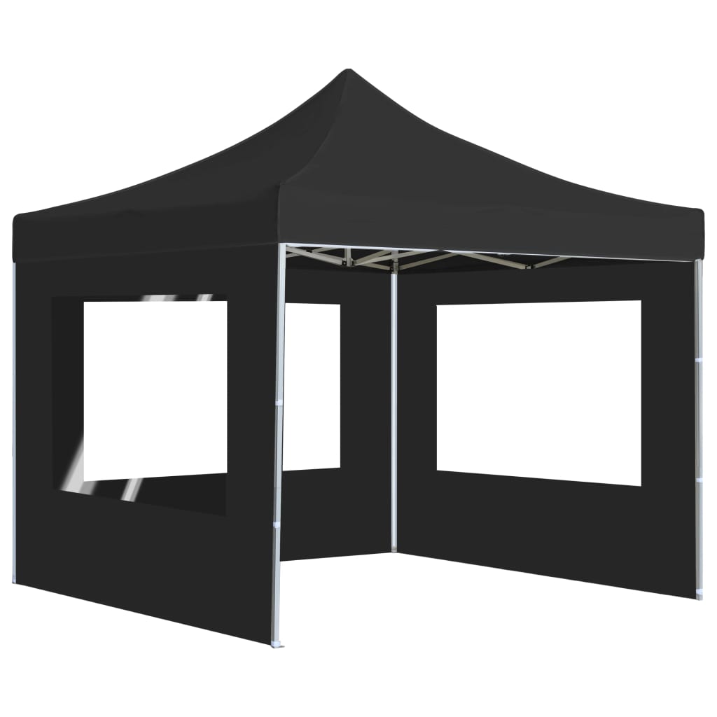 Vidaxl PartyTent pieghevole con pareti 3x3 m Antracite in alluminio