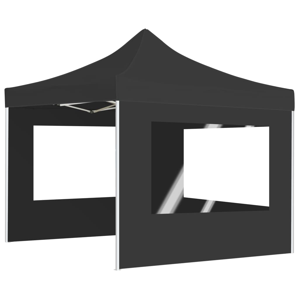 Vidaxl PartyTent pieghevole con pareti 3x3 m Antracite in alluminio