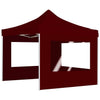Vidaxl Partytent Foldable with walls 3x3 m aluminum wine red