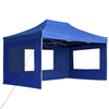 Vidaxl PartyTent plegable con paredes de 4.5x3 m azul de aluminio