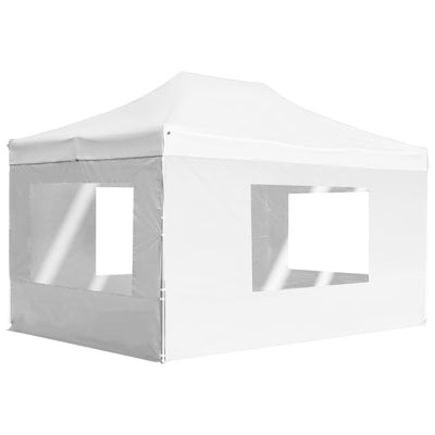Vidaxl PartyTent pieghevole con pareti 4,5x3 m in alluminio bianco