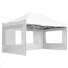 Vidaxl PartyTent pieghevole con pareti 4,5x3 m in alluminio bianco
