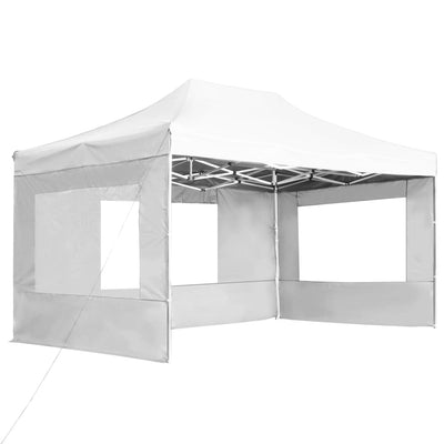Vidaxl PartyTent pieghevole con pareti 4,5x3 m in alluminio bianco
