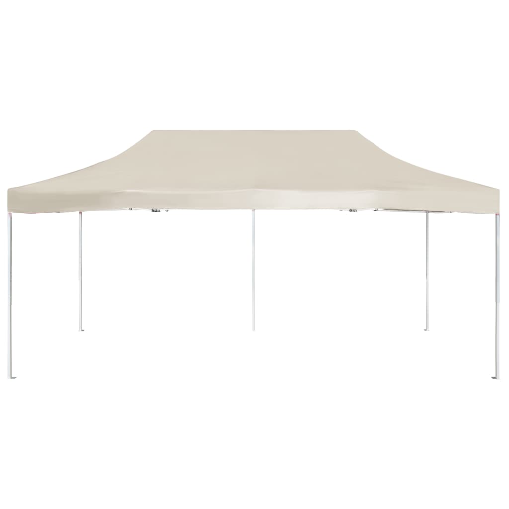 Vidaxl PartyTent Professionalmente pieghevole 6x3 m Crema di alluminio