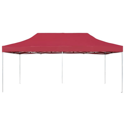 Vidaxl Partyntent Piegabile professionalmente pieghevole 6x3 m Vino in alluminio Rood
