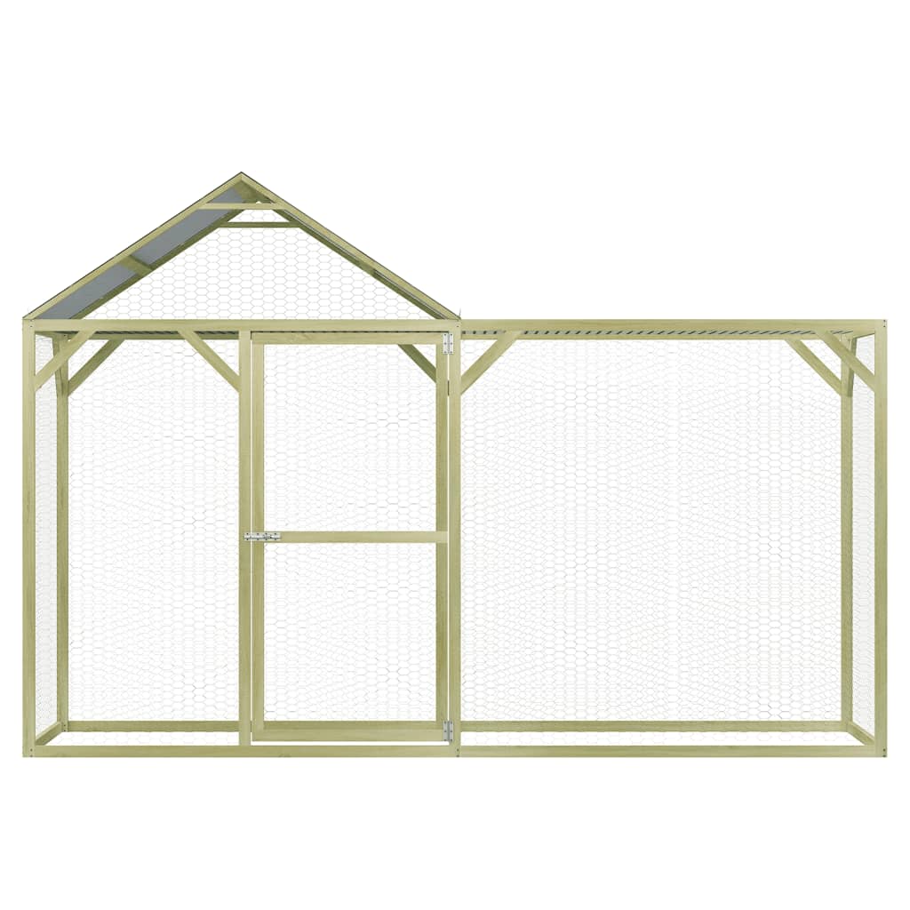 Vidaxl Chicken Coop 3x1.5x2 m de acero