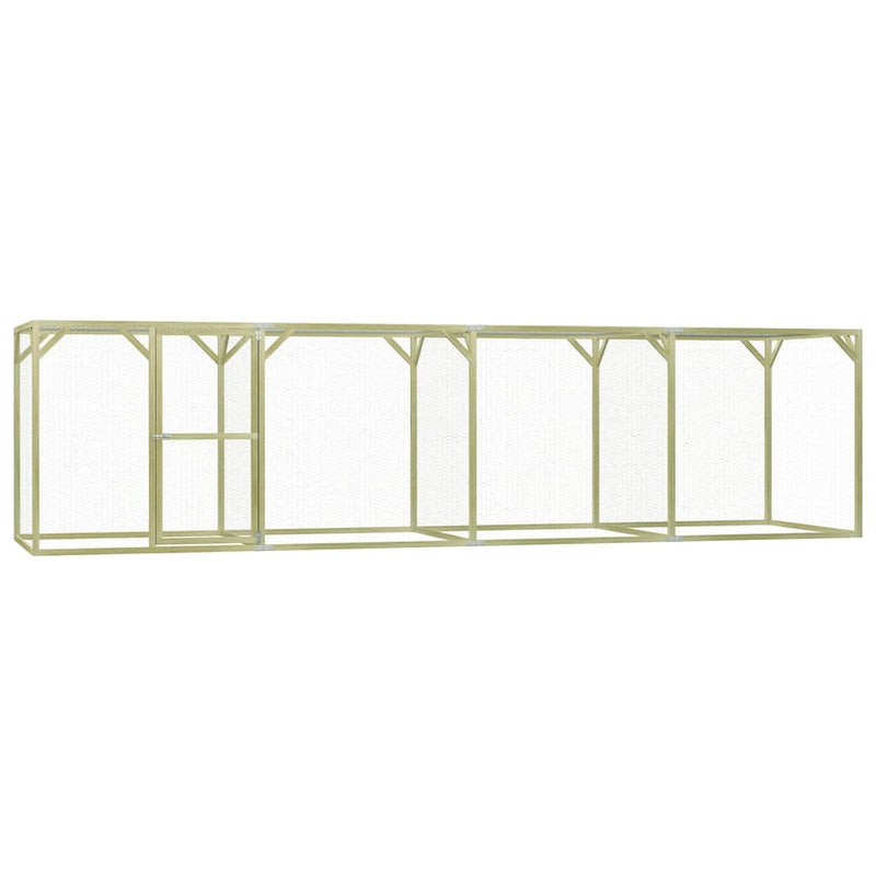 Vidaxl Chicken Coop 6x1.5x1,5 m in acciaio