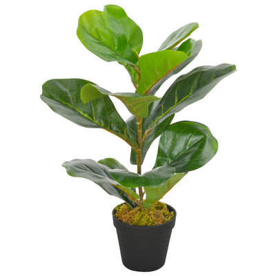 Planta artificial Vidaxl con planta de hoja violeta de maceta 45 cm verde