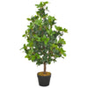Planta artificial Vidaxl con árbol de laurel de maceta 90 cm verde