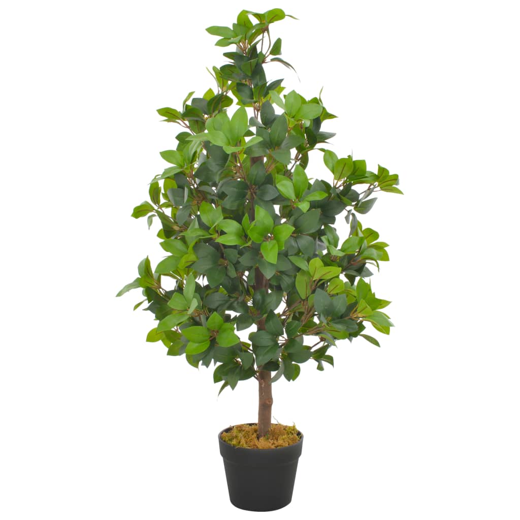 Vidaxl Plant artificiale con pentola di alloro 90 cm verde