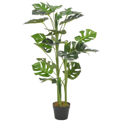 Vidaxl Plant artificiale con pentola monstera 100 cm verde