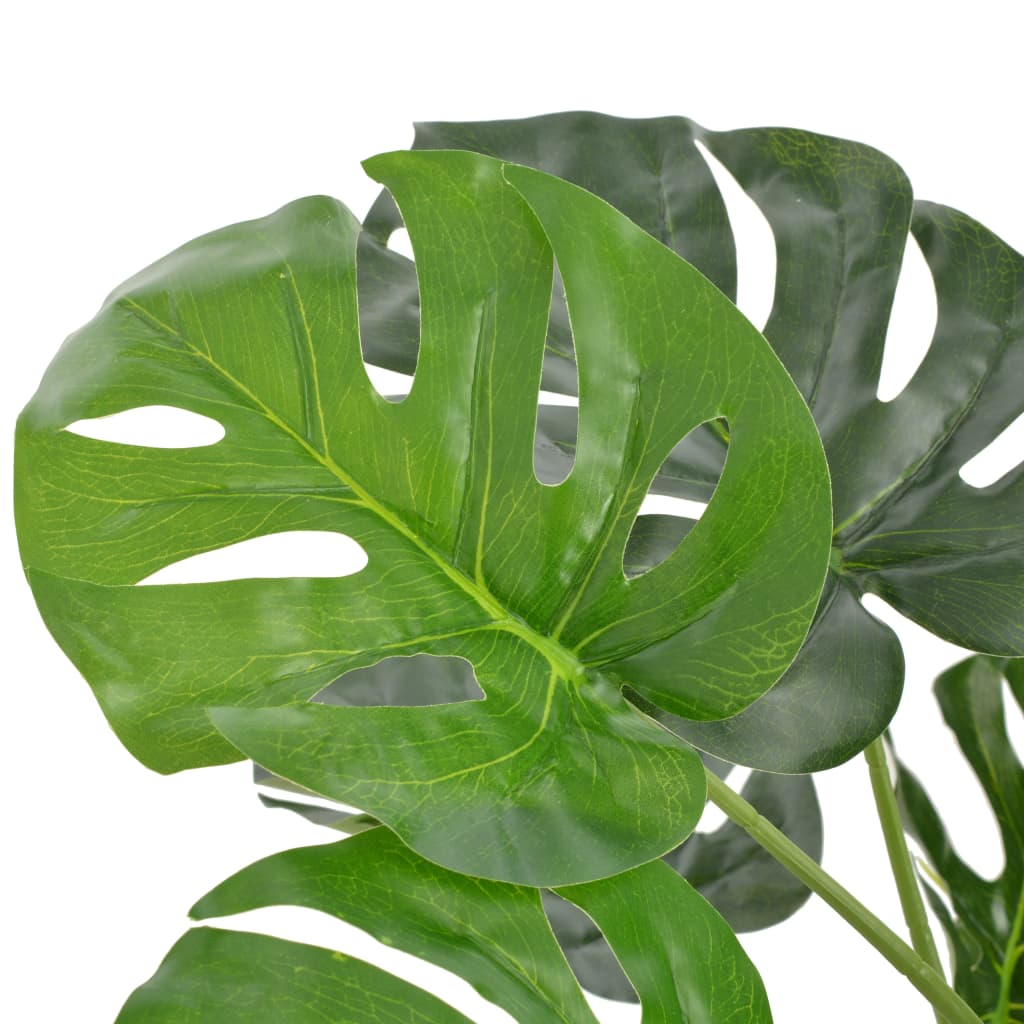 Vidaxl Plant artificiale con pentola monstera 100 cm verde