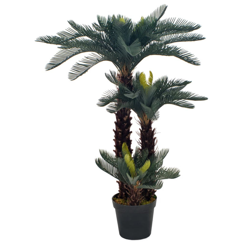 Vidaxl Plant artificiale con cycaspalm pentola 125 cm verde