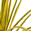 Planta artificial Vidaxl con maceta Dracaena 125 cm amarillo