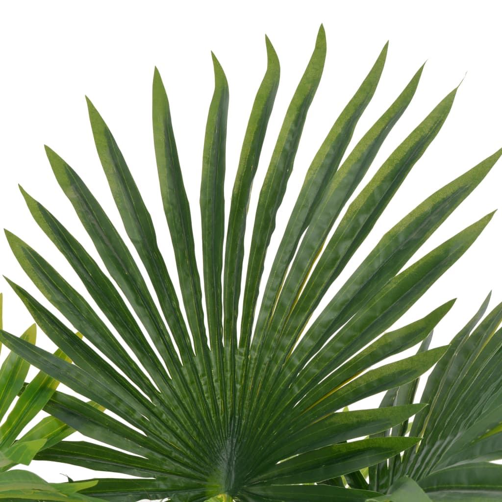 Planta artificial Vidaxl con palma de maceta 70 cm verde