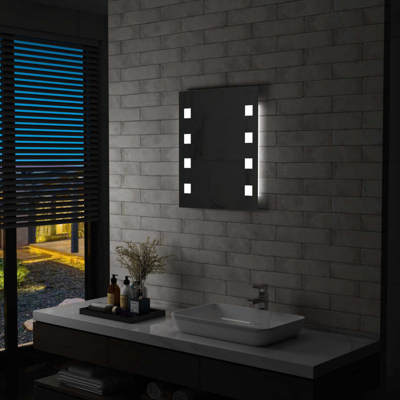 Vidaxl Specchio da bagno LED 50x60 cm