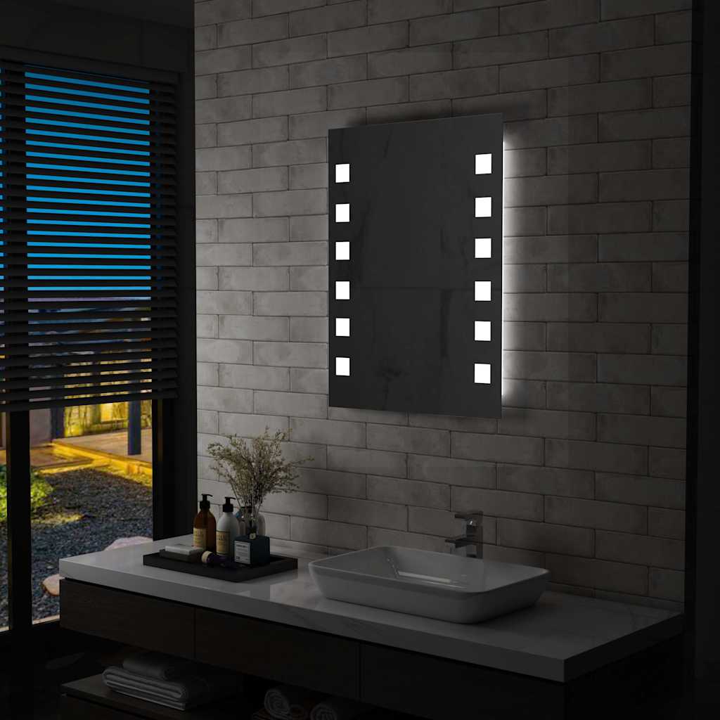 Vidaxl Specchio da bagno LED 60x80 cm