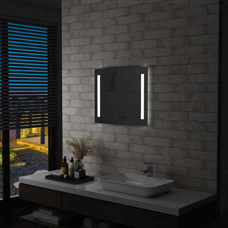 Vidaxl Specchio da bagno LED 60x50 cm