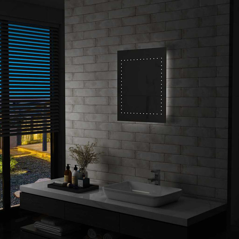 Vidaxl Specchio da bagno LED 50x60 cm