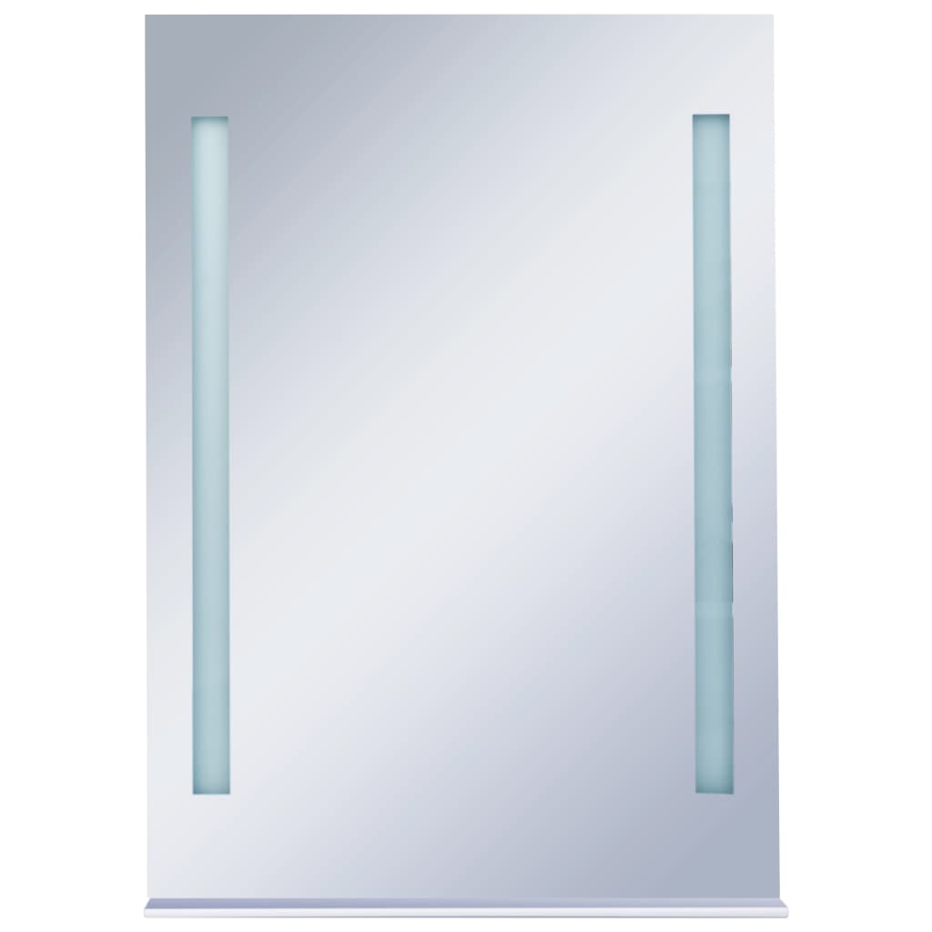 LED de espejo de baño Vidaxl con estante 50x70 cm