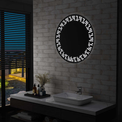 Vidaxl Mirror de baño LED 80 cm